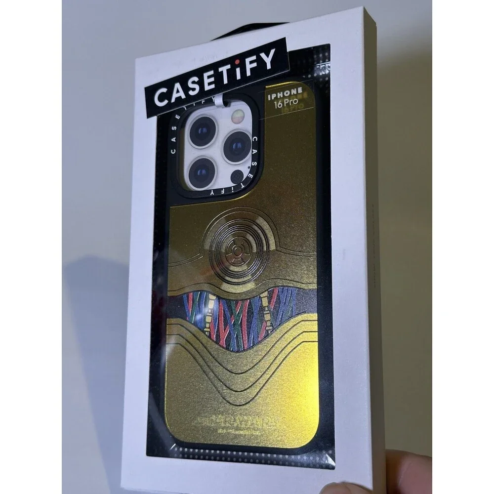 CASETIFY case for iPhone 16 PRO - Star Wars - C-3PO - GOLD WIRES BODY